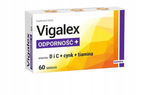Vigalex Odporność+ 60 tabl. D, C, Cynk, Tiamina