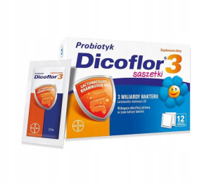 Dicoflor 3 proszek 12 saszetek, probiotyk