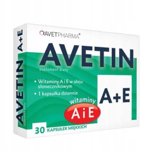AVETIN Witamina A + E 30 kapsułek