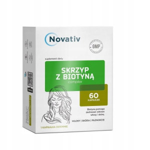 NOVATIV Skrzyp z biotyną Complex 60 kaps. włosy