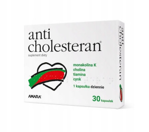 Anticholesteran 30 kaps. Monakolina K, Cholina