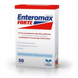 Enteromax Forte biegunka jelita 30 kaps.