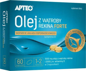 Olej z wątroby rekina Forte APTEO 60 kaps.