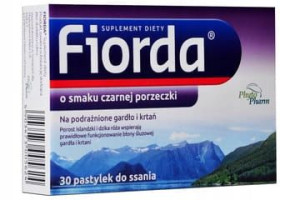 FIORDA smak porzeczkowy 30 pastylek d/ssania