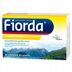 Fiorda smak cytrynowy 30 pastylek d/ssania