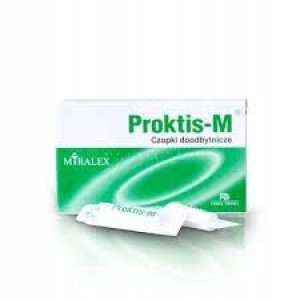 Proktis-M hemoroidy kwas hialuronowy 10 szt czopki