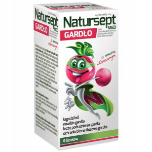 Natur-sept Gardło Lizaki Smak Wiśniowy 6 Szt