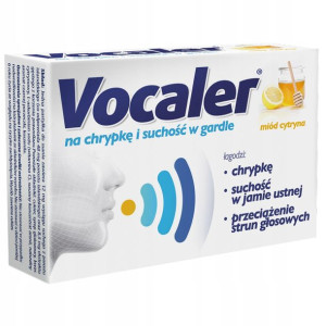 Vocaler Na Chrypkę I Suchość Miód Cytryna 12 Szt