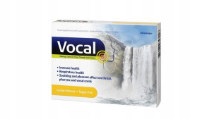 VOCAL cytryna 24 pastylki do ssania miękkie