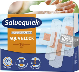 Salvequick Aqua Block Przyspieszające Gojenie 16sz