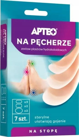 Zestaw plastrów na pęcherze APTEO 7 szt.