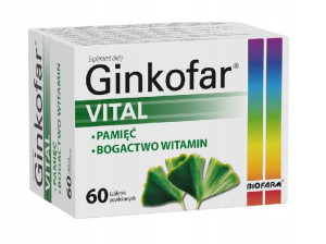 Ginkofar Vital 60 tabl. pamięć i koncentracja