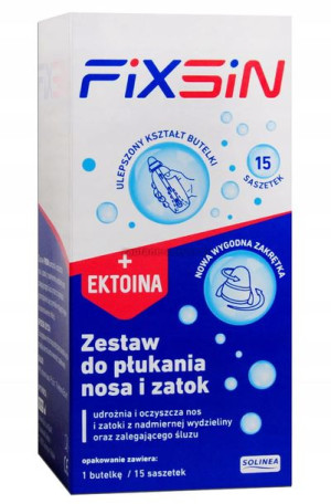 FIXSIN zestaw do płukania nosa i zatok z ektoiną