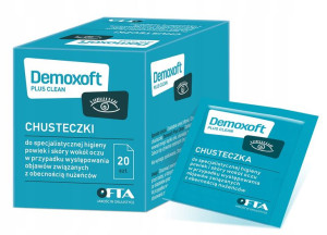 Demoxoft Plus Clean chusteczki do powiek 20 szt.