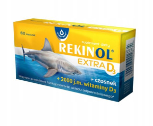 Rekinol Extra D3 60 kaps. odporność