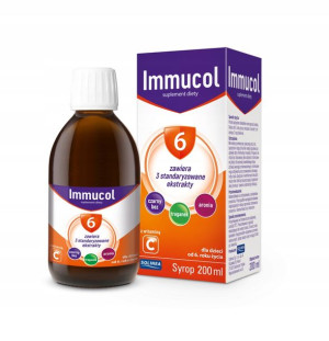 IMMUCOL 6 SYROP 200 ML na odporność