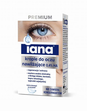 IANA Premium krople do oczu nawilżające 0,4% 10 ml