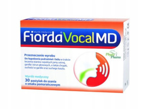FIORDA VOCAL MD smak pomarańczowy 30 pastylek