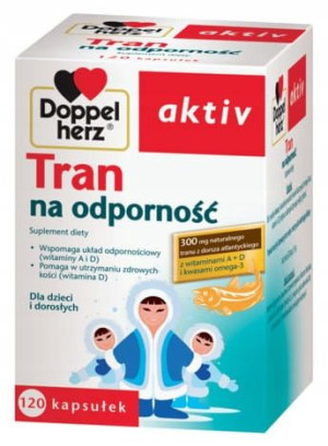 Doppelherz aktiv Tran na odporność 120 kaps.
