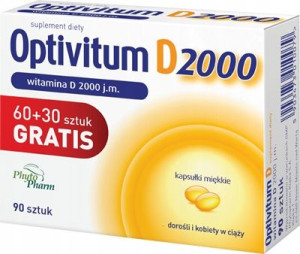 Optivitum D 2000 60+30 kapsułek gratis
