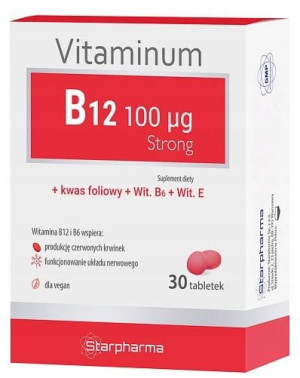 Vitaminum B12 100 μg Strong 30 tab.
