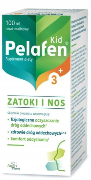 Pelafen Kid 3+ ZATOKI I NOS płyn 100 ml