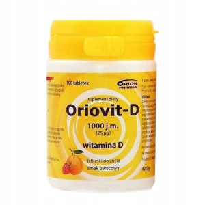 Oriovit D 1000 j.m. 100 tab. do żucia