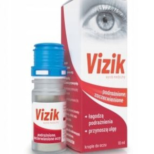 Vizik krople podrażnione zaczerwienione oczy 10 ml