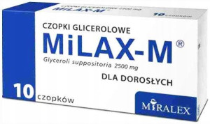 Milax-m Czopki Glicerolowe Dla Dorosłych Zaparcia