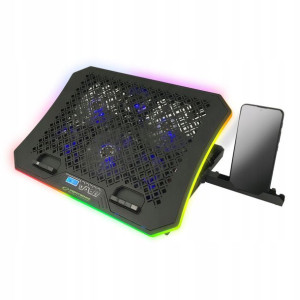 Gamingowa podstawka chłodząca z podświetleniem RGB