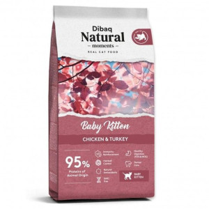 Dibaq Natural Moments Baby Kitten  Sucha Karma Dla Kociąt z Kurczakiem i In
