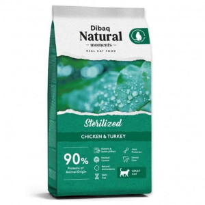 Dibaq Natural Moments Sterilised Cat Sucha Karma Dla Kotów z Indykiem i Kur