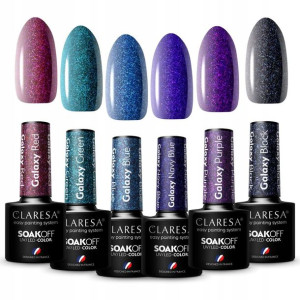 Claresa kolekcja lakiery hybryd seria Galaxy 6 szt