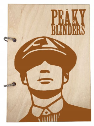 Drewniany NOTES A5 Peaky Blinders Na rozkaz OPCJE