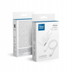 Ładowarka Sieciowa do iPhone 5/6/6s/7/8/X + kabel