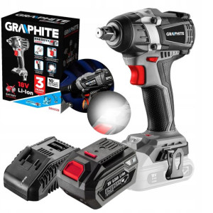 Graphite Klucz Udarowy Bezszczotkowy 58g028 + 4ah