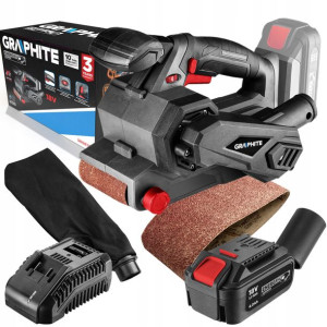 Graphite Szlifierka Taśmowa Aku Energy+ 18v + 4ah