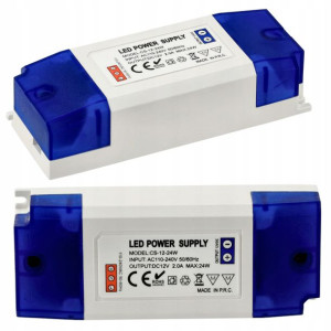 Zasilacz LED meblowy 2A 24W IP20 12V