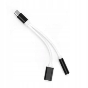 Adapter HF/audio + ładowanie Typ C do Jack 3,5mm
