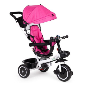 Rower Trójkołowy Wózek Obracane Siedzisko Pink Ecotoys