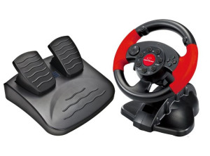 Zestaw kierownica + pedały do PC, PSX, PS2, PS3