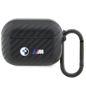 Etui BMW BMAPWMPUCA2 Apple AirPods Pro cover czarny/black Carbon Double Met