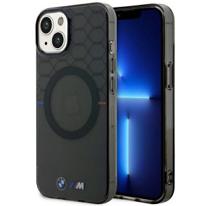 Etui BMW BMHMP14SHGPK Apple iPhone 14 szary/grey Pattern MagSafe