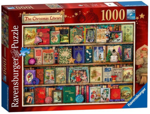 Ravensburger Puzzle 2D 1000 elementów: Świąteczna biblioteczka 19801