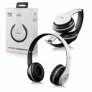 Słuchawki bezprzewodowe Bluetooth P47 MP3 FM
