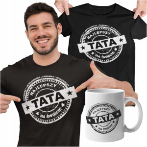 Koszulka Dla Taty + Kubek Prezent Najlepszego Taty