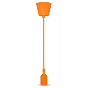 V-tac Lampa Wisząca Pomarańczowa Pendant Silicone