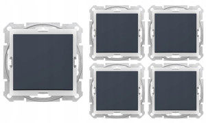 5x Schneider Sedna Łącznik Pojed. Ip44 Grafit B/r