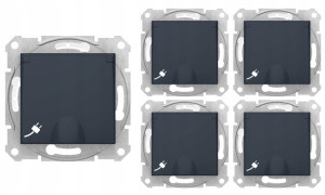 5x Schneider Sedna Gniazdo Pojed. Ip44 16a Gr B/r