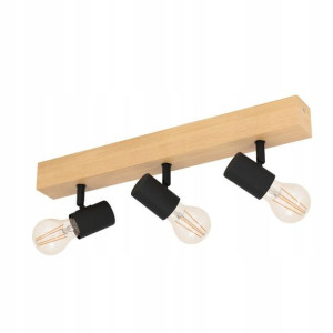 Lampa natynkowa TOWNSHEND 3 czarna 3xE27 Eglo